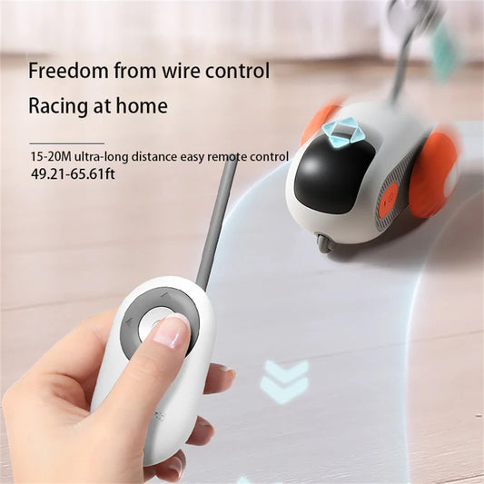 Remote Control Interactive Cat Toy Intelligent Automatic Electric Smart Sports Self-moving Balance Interactive Car Cat Toys
