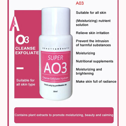 Concentrated Water Exfoliating Liquid Small Bubble Instrument Special Skin Essence AS1 SA3 AO3 3 Kinds Of Serum Skin Deep Clean