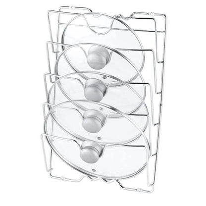 Kitchen Organizer Rack Wall Hanging Pot Cover Rack Five-Layer Pot Lid  Metal Rust-Free Multifunctional Rack Pot Lid Storage Rack