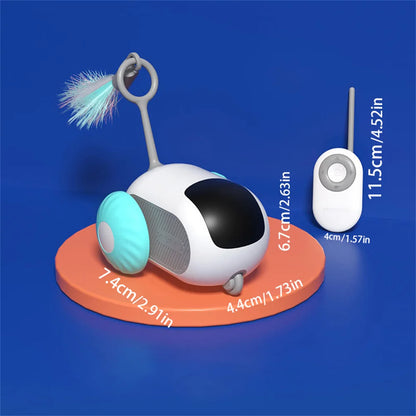 Remote Control Interactive Cat Toy Intelligent Automatic Electric Smart Sports Self-moving Balance Interactive Car Cat Toys