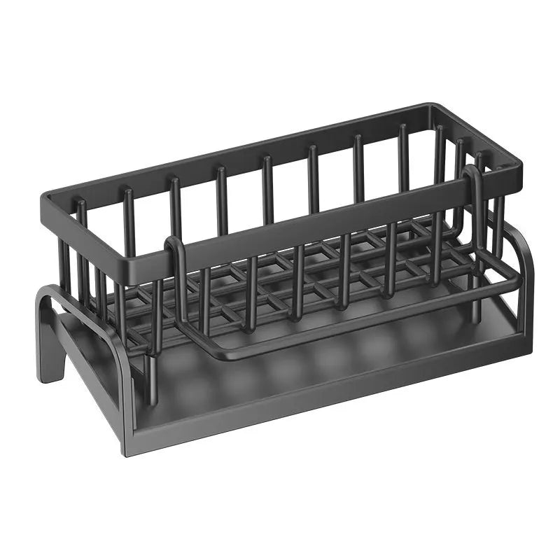 Kitchen Stainless Steel Sink Drain Rack Sponge Storage Faucet Holder Soap Drainer Towel Rack Shelf Organizer